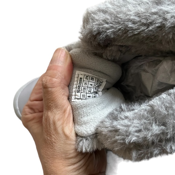 DREAM PAIRS FAUX FUR GRAY BOOTIES ANKLE SHOES NEW BOOTS waterproof winter 36-6 - Picture 6 of 7